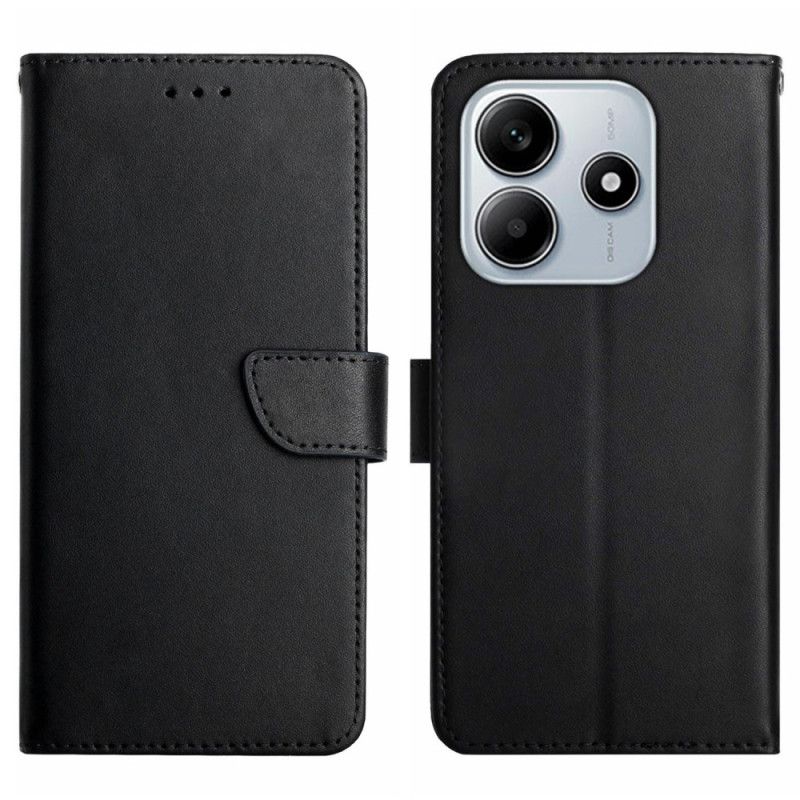 Læder Cover Xiaomi Redmi Note 14 5g Telefon Etui Nappalæder