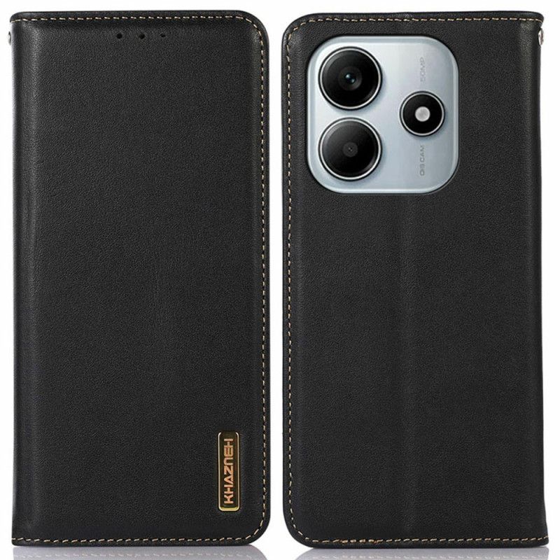 Læder Cover Xiaomi Redmi Note 14 5g Telefon Etui Nappalæder