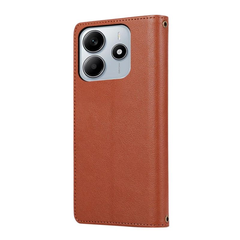 Læder Cover Xiaomi Redmi Note 14 5g Telefon Etui Pung