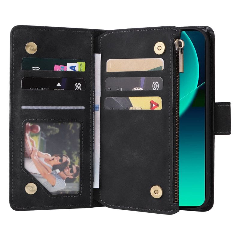 Læder Cover Xiaomi Redmi Note 14 5g Telefon Etui Pung I Læderimitation