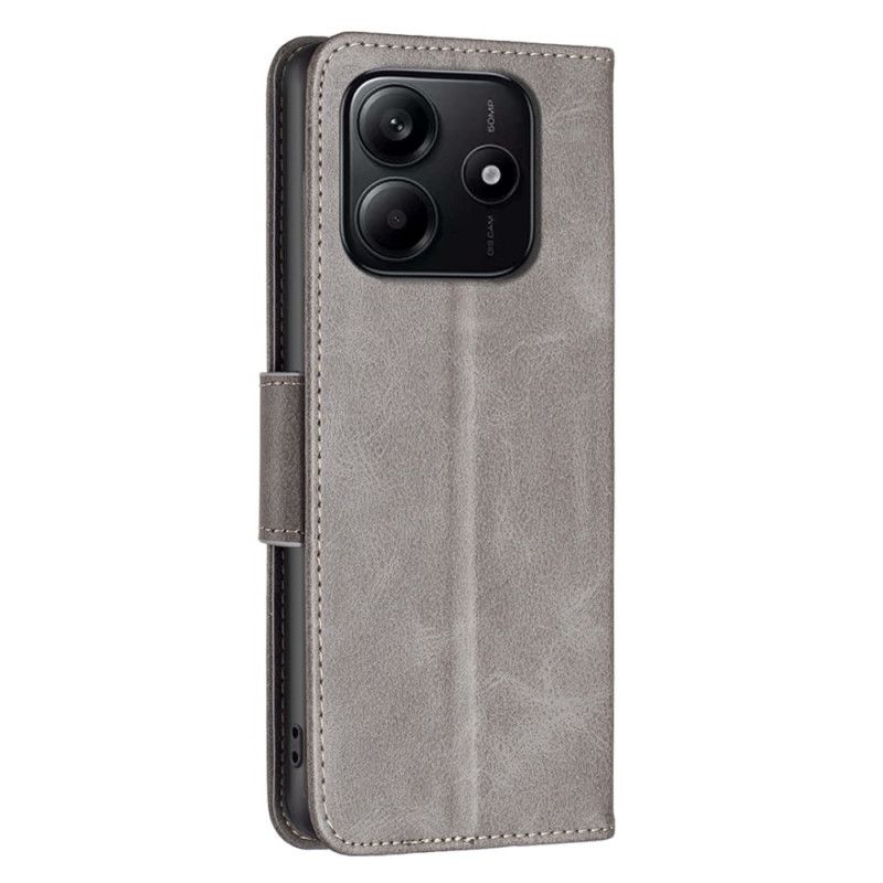 Læder Cover Xiaomi Redmi Note 14 5g Telefon Etui Skrå Lås