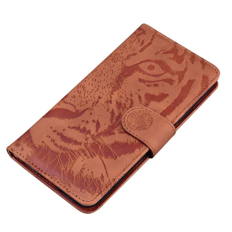 Læder Cover Xiaomi Redmi Note 14 5g Telefon Etui Tigerprint