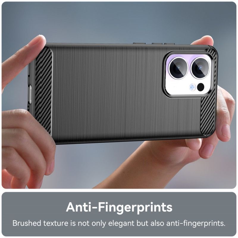 Cover Oppo Reno 13f 4g / 5g / 13 Fs 5g Børstet Kulfiber