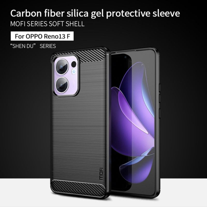 Cover Oppo Reno 13f 4g / 5g / 13 Fs 5g Børstet Kulfiber Fiber