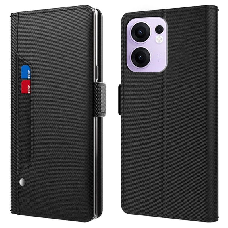 Cover Oppo Reno 13f 4g / 5g / 13 Fs 5g Telefon Etui Spejl Og Aftagelig Kortholder