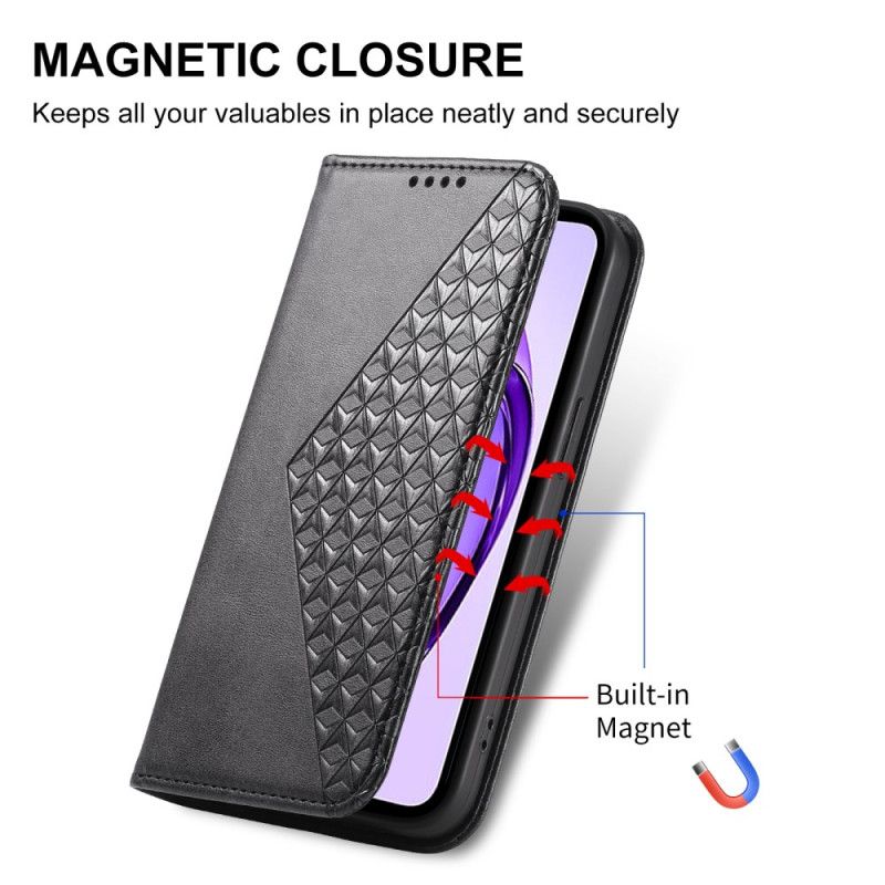 Flip Cover Til Oppo Reno 13f 4g / 5g / 13 Fs 5g Diamanter Og Rem