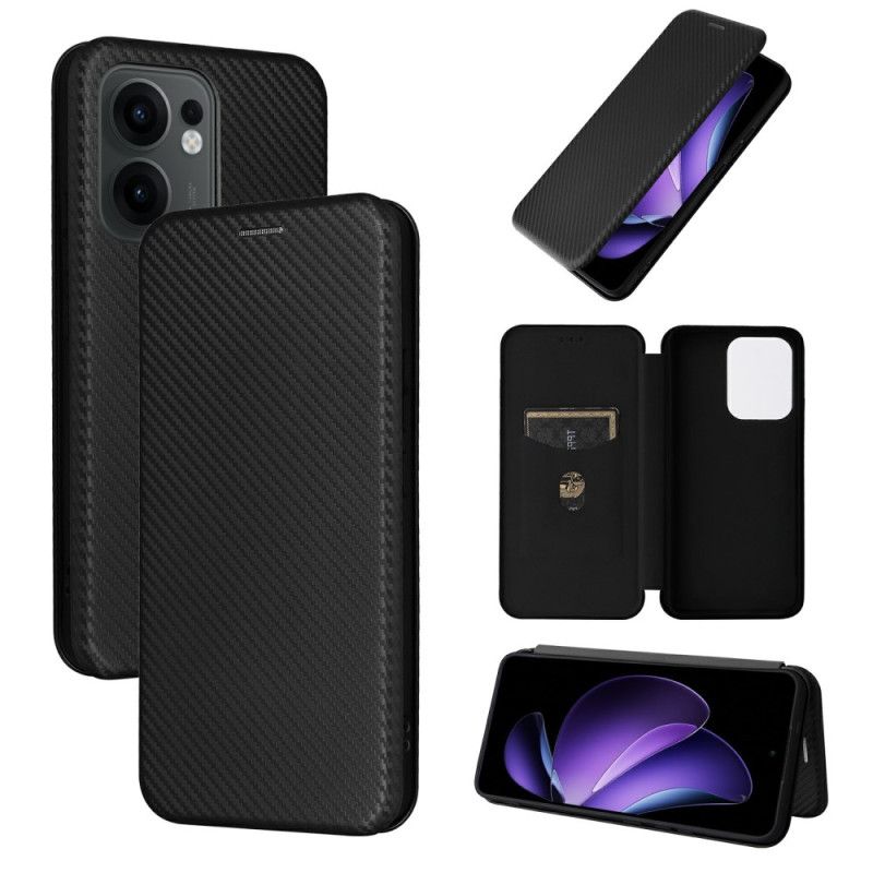 Flip Cover Til Oppo Reno 13f 4g / 5g / 13 Fs 5g Kulfiber