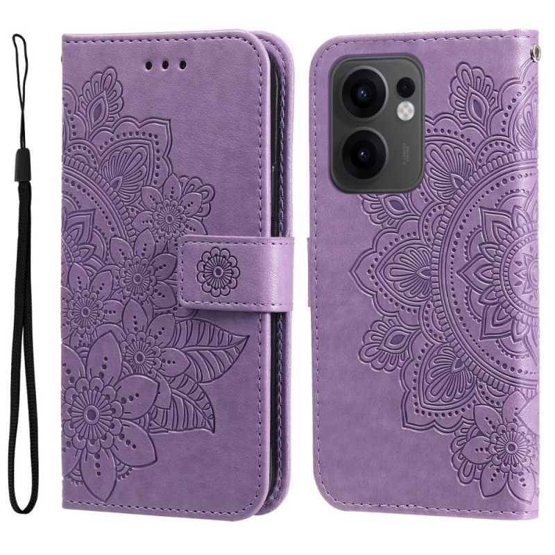Læder Cover Oppo Reno 13f 4g / 5g / 13 Fs 5g Mandala-print