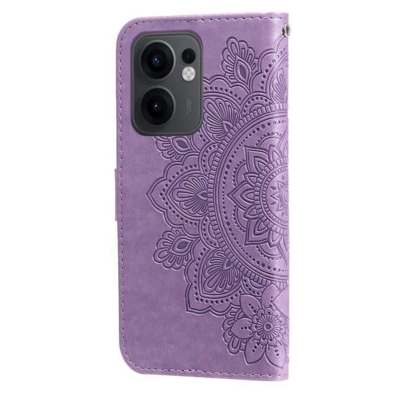 Læder Cover Oppo Reno 13f 4g / 5g / 13 Fs 5g Mandala-print