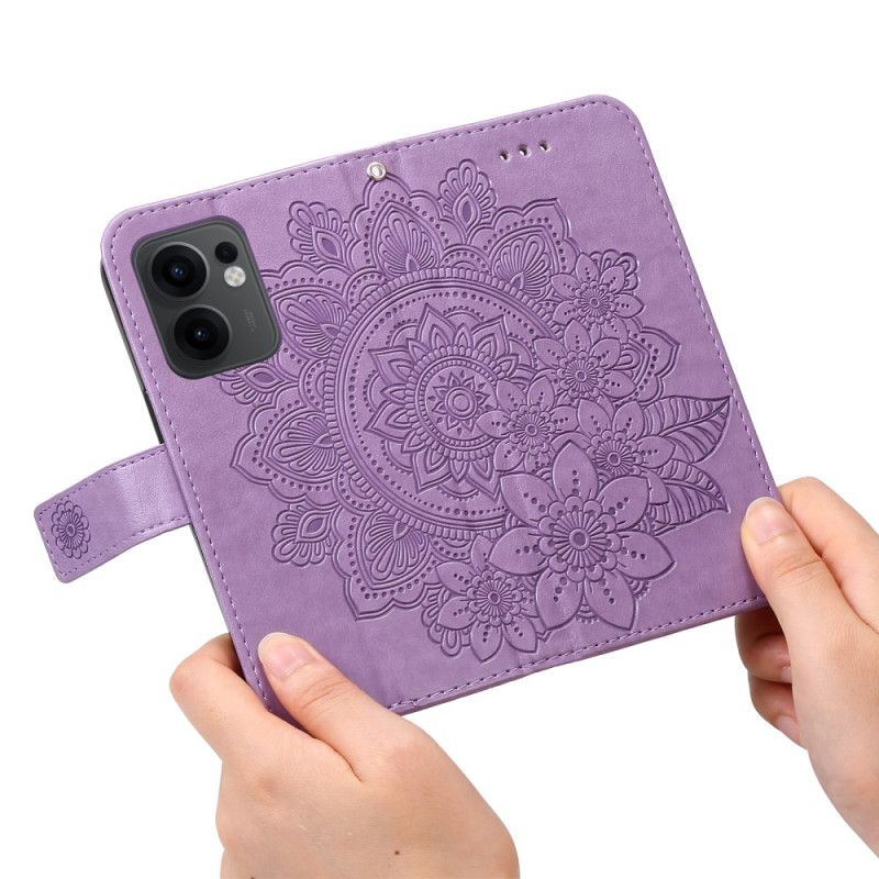 Læder Cover Oppo Reno 13f 4g / 5g / 13 Fs 5g Mandala-print