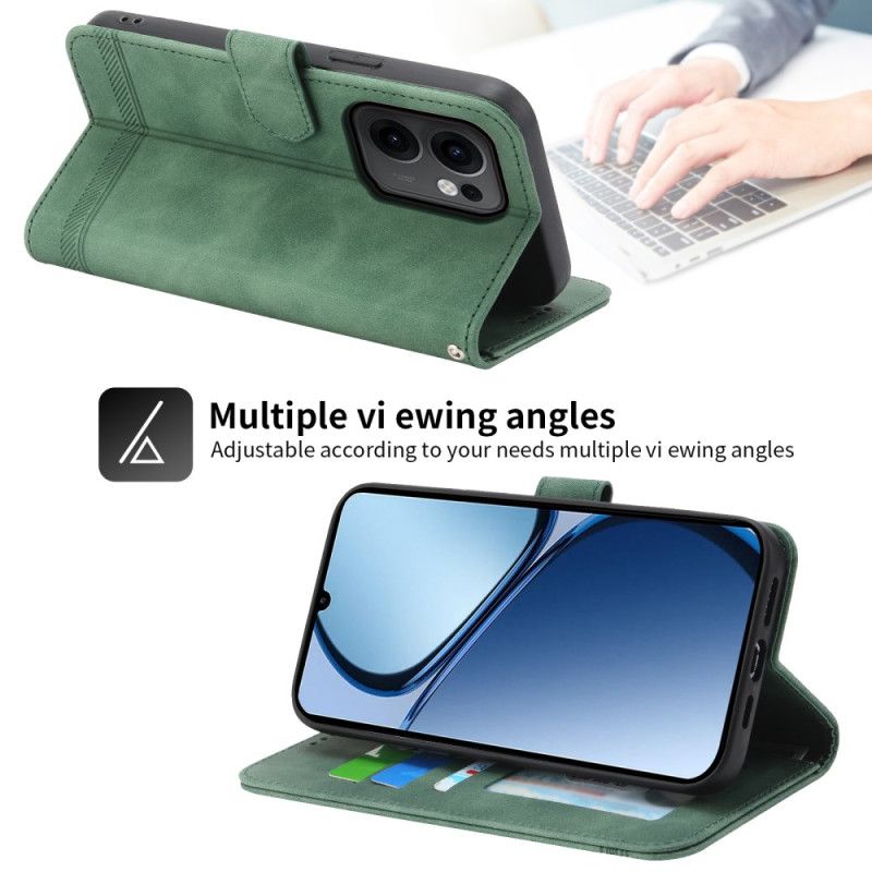 Læder Cover Oppo Reno 13f 4g / 5g / 13 Fs 5g Telefon Etui Dierfeng