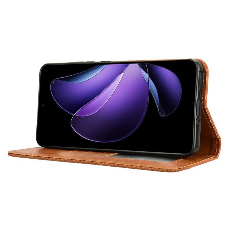 Læder Cover Oppo Reno 13f 4g / 5g / 13 Fs 5g Vintage Frise