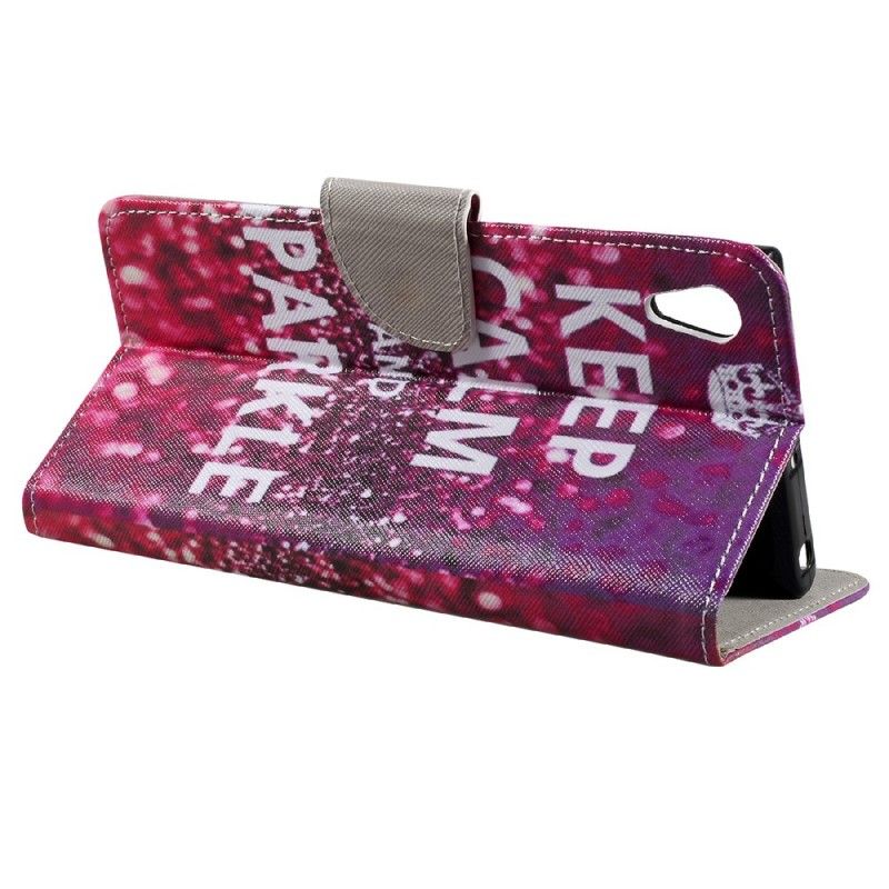 Flip Cover Sony Xperia XA1 Ultra Hold Roen Og Gnisten