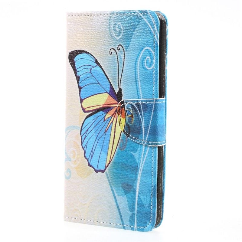 Flip Cover Sony Xperia XA1 Ultra Lilla Sommerfugle