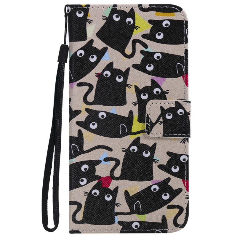 Flip Cover Huawei Y6 2019 Mobilcover Skøre Katte