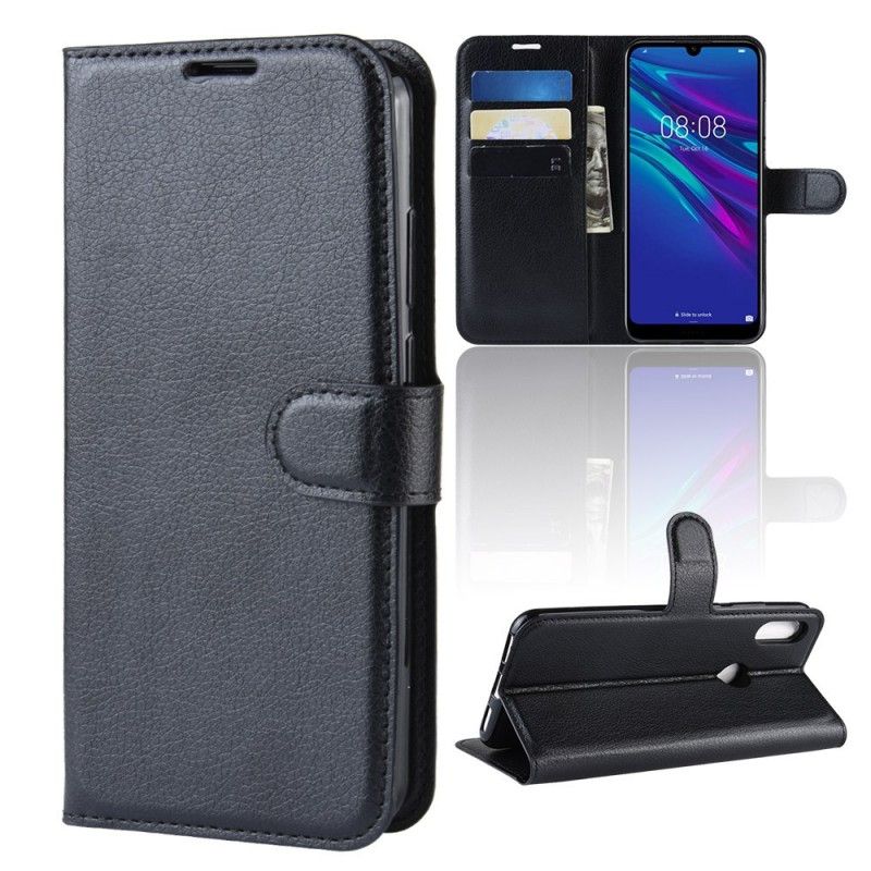 Flip Cover Huawei Y6 2019 Sort Klassisk