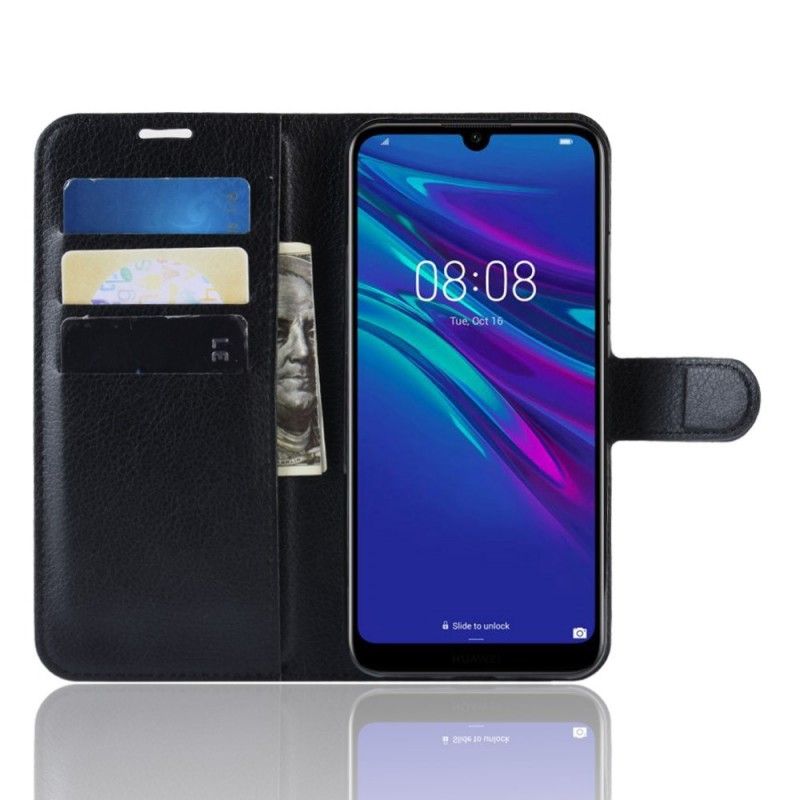 Flip Cover Huawei Y6 2019 Sort Klassisk