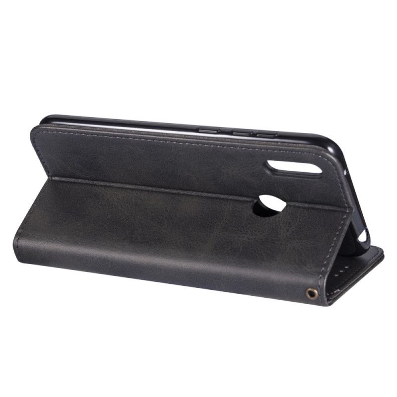 Flip Cover Huawei Y6 2019 Sort Pengepung Med Rem