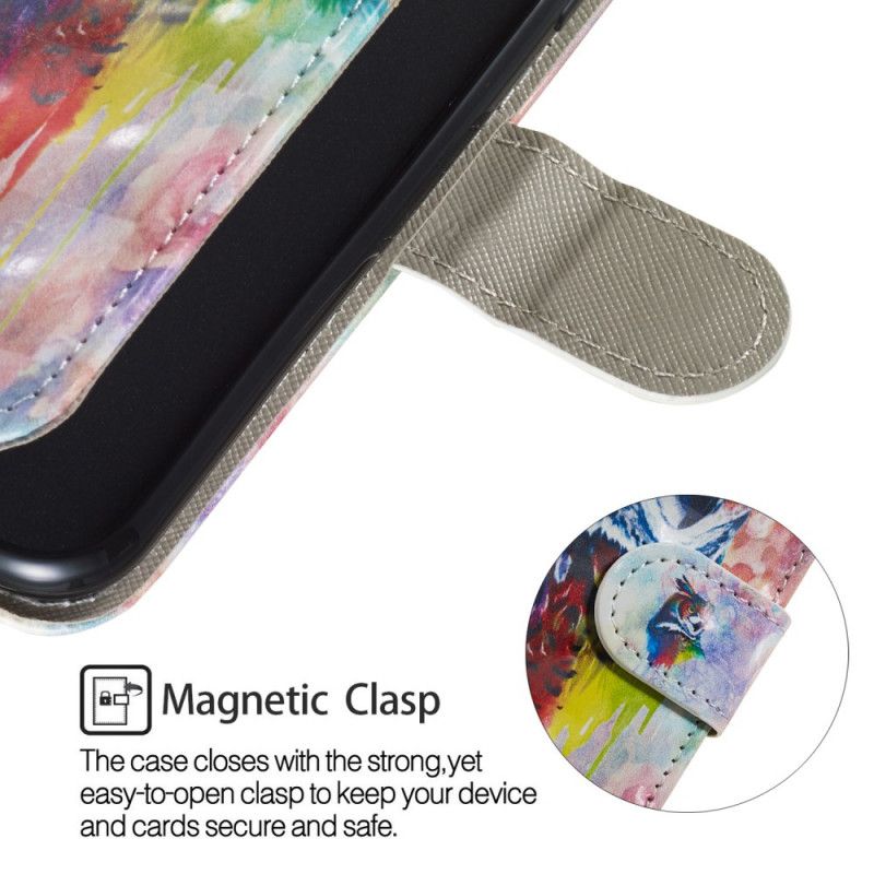 Flip Cover Læder Huawei Y6 2019 Drypende Ugle