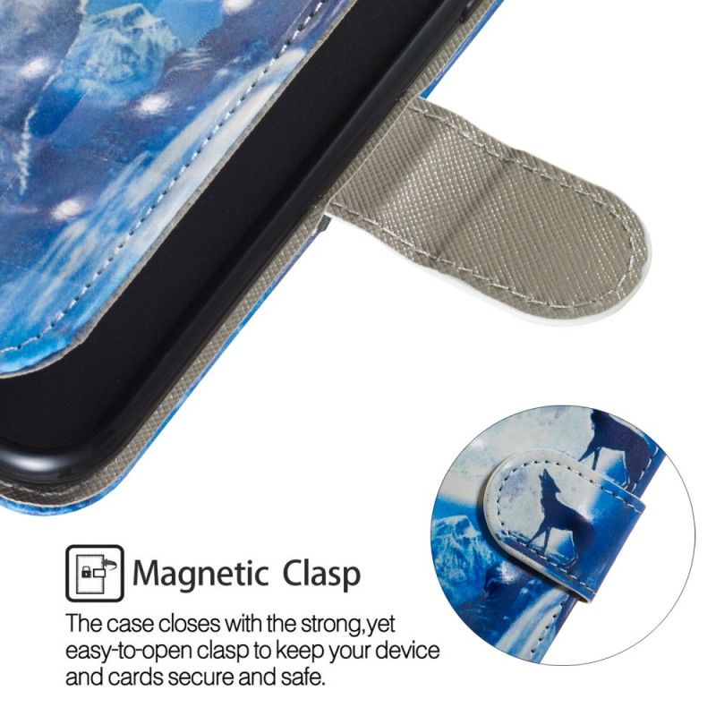 Flip Cover Læder Huawei Y6 2019 Prestigefyldt Ulv