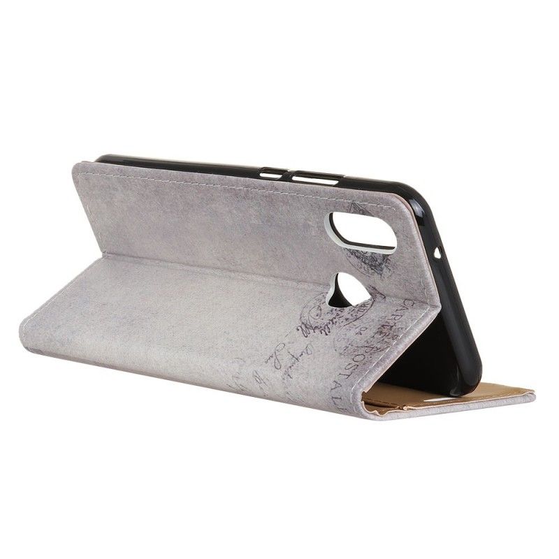 Flip Cover Læder Huawei Y6 2019 Rejser Kat