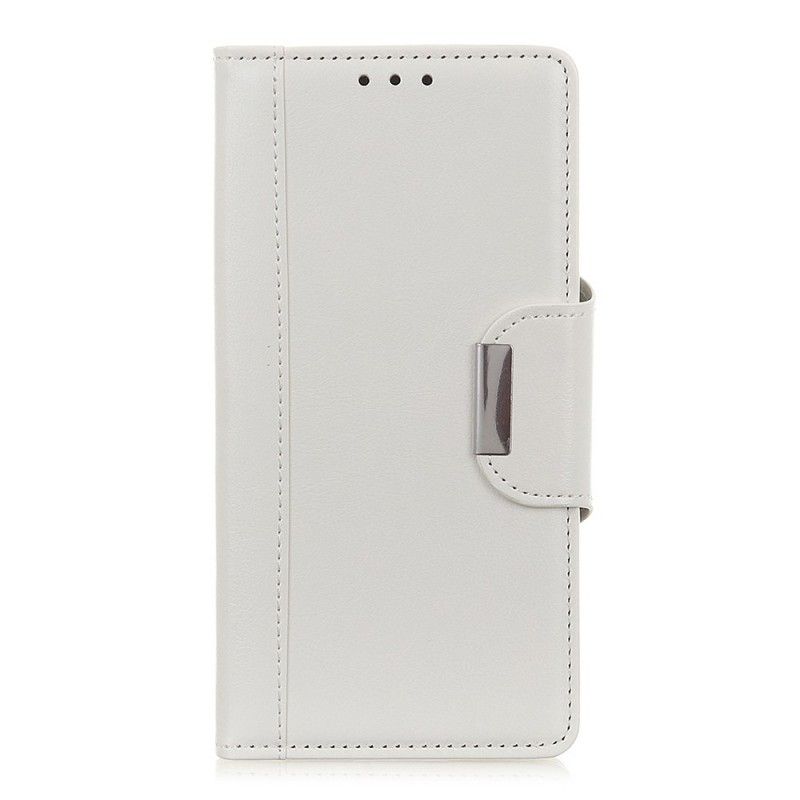 Flip Cover Læder Huawei Y6 2019 Sort Faux Læder Elegance Lukning