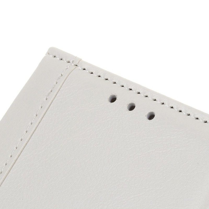 Flip Cover Læder Huawei Y6 2019 Sort Faux Læder Elegance Lukning