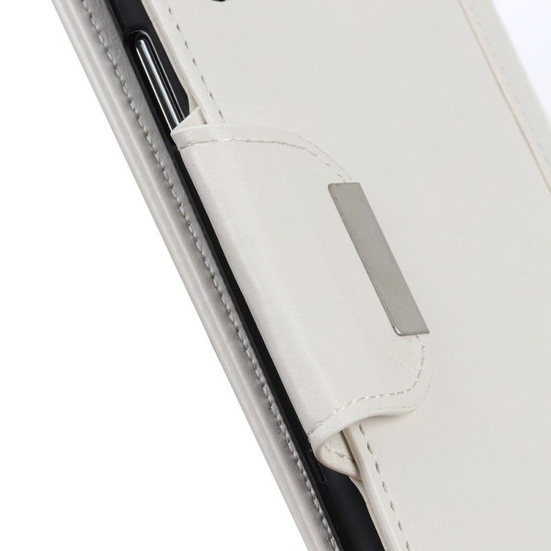 Flip Cover Læder Huawei Y6 2019 Sort Faux Læder Elegance Lukning