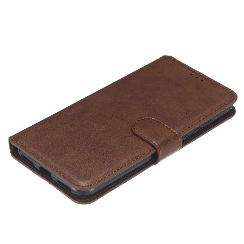Flip Cover Læder Huawei Y6 2019 Sort Fin Læderstruktur Original
