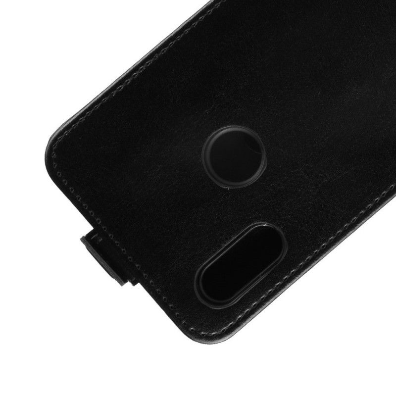 Flip Cover Læder Huawei Y6 2019 Sort Sammenfoldelig