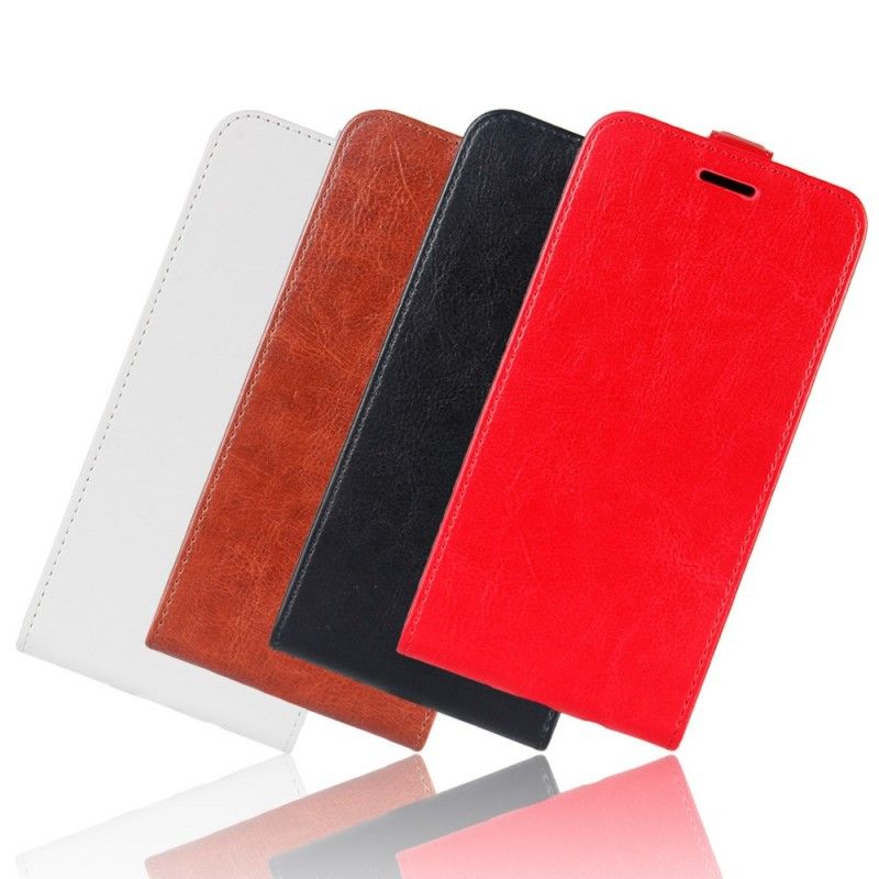 Flip Cover Læder Huawei Y6 2019 Sort Sammenfoldelig