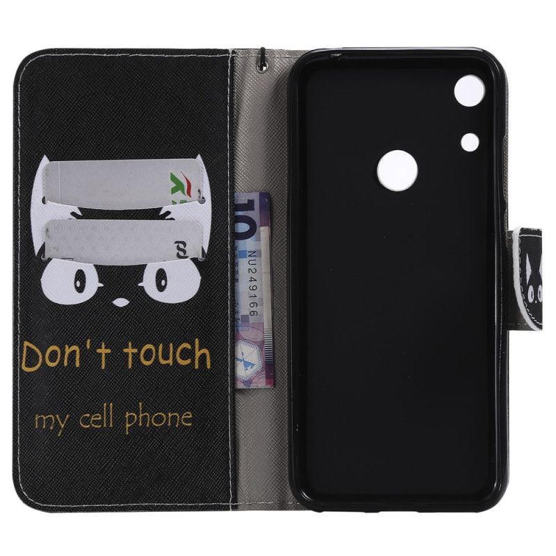 Flip Cover Læder Huawei Y6 2019 Tryk På Min Mobiltelefon