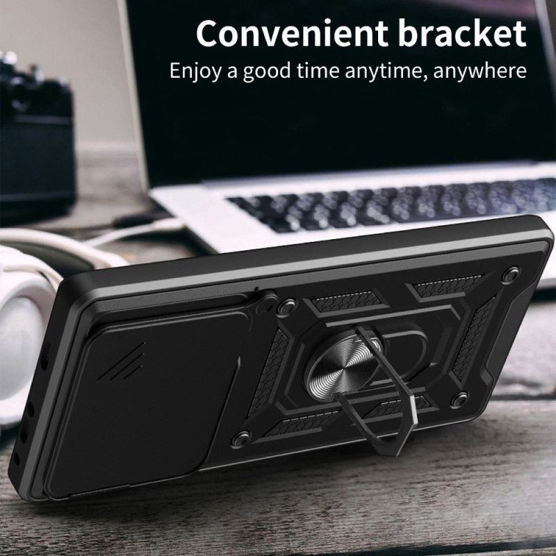 Cover Til Xiaomi Redmi Note 15 Pro 5g Skydeligt Kameradæksel Og Stativ