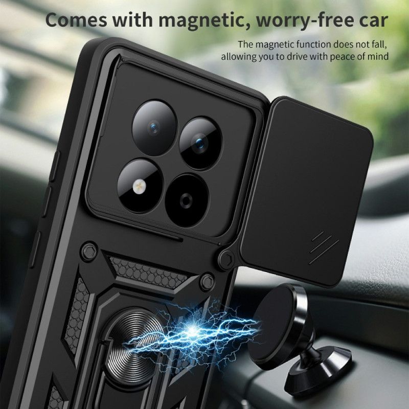 Cover Til Xiaomi Redmi Note 15 Pro 5g Skydeligt Kameradæksel Og Stativ