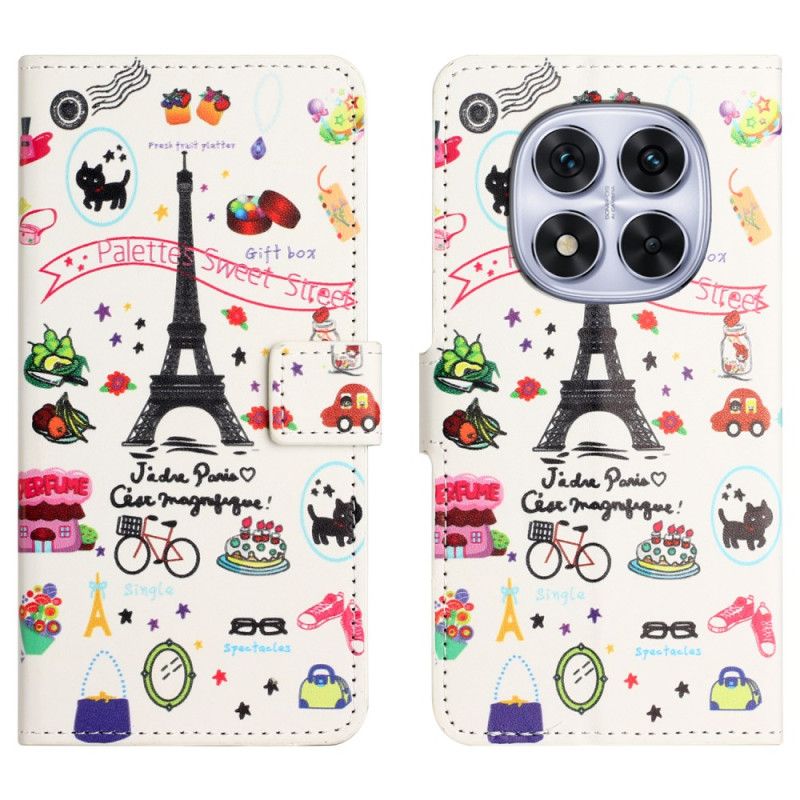 Flip Cover Til Xiaomi Redmi Note 15 Pro 5g Jeg Elsker Paris
