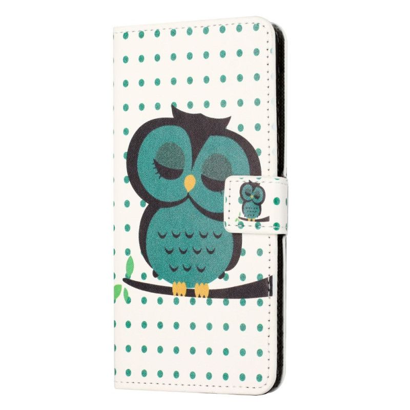Flip Cover Til Xiaomi Redmi Note 15 Pro 5g Sovende Ugle
