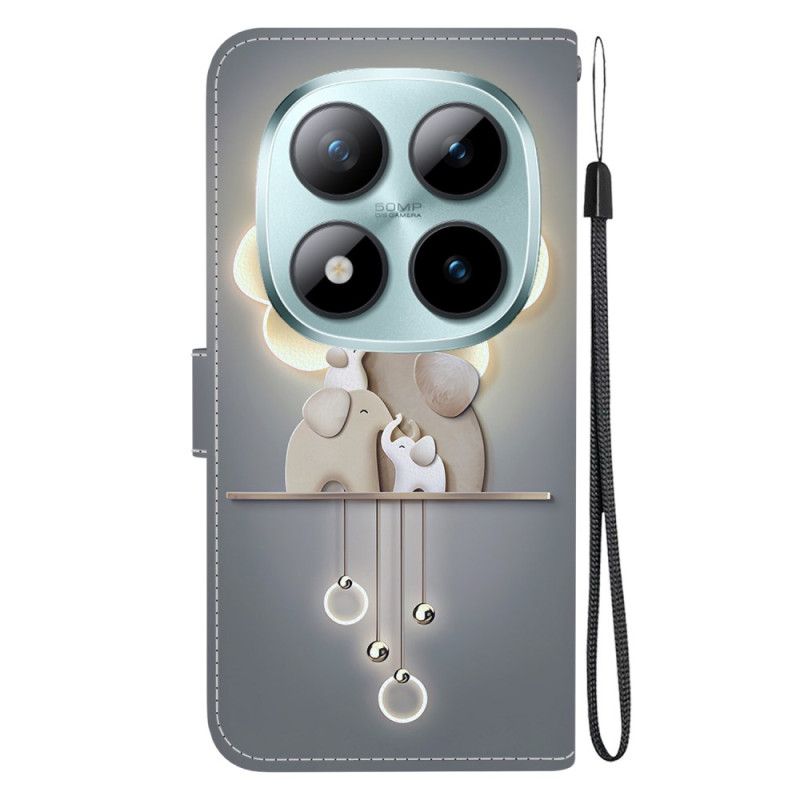 Flip Cover Til Xiaomi Redmi Note 15 Pro 5g Tre Elefanter