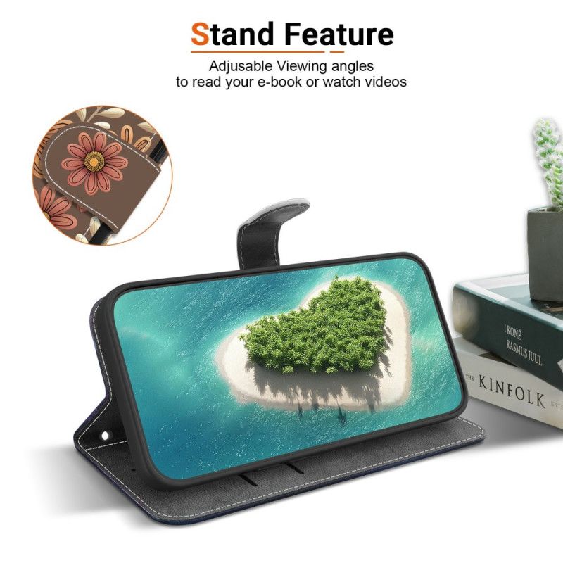 Flip Cover Xiaomi Redmi Note 15 Pro 5g Blomstermønster