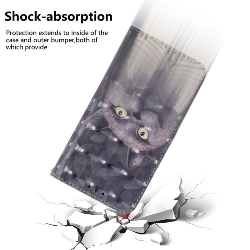 Flip Cover Xiaomi Redmi Note 15 Pro 5g Grå Kat Med Stropper