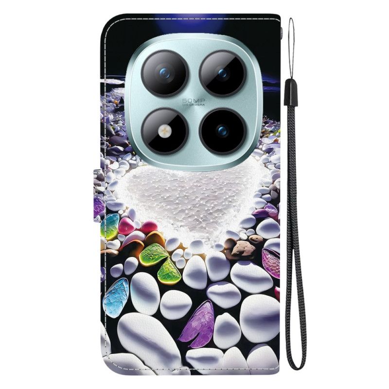 Flip Cover Xiaomi Redmi Note 15 Pro 5g Hvidt Hjerte