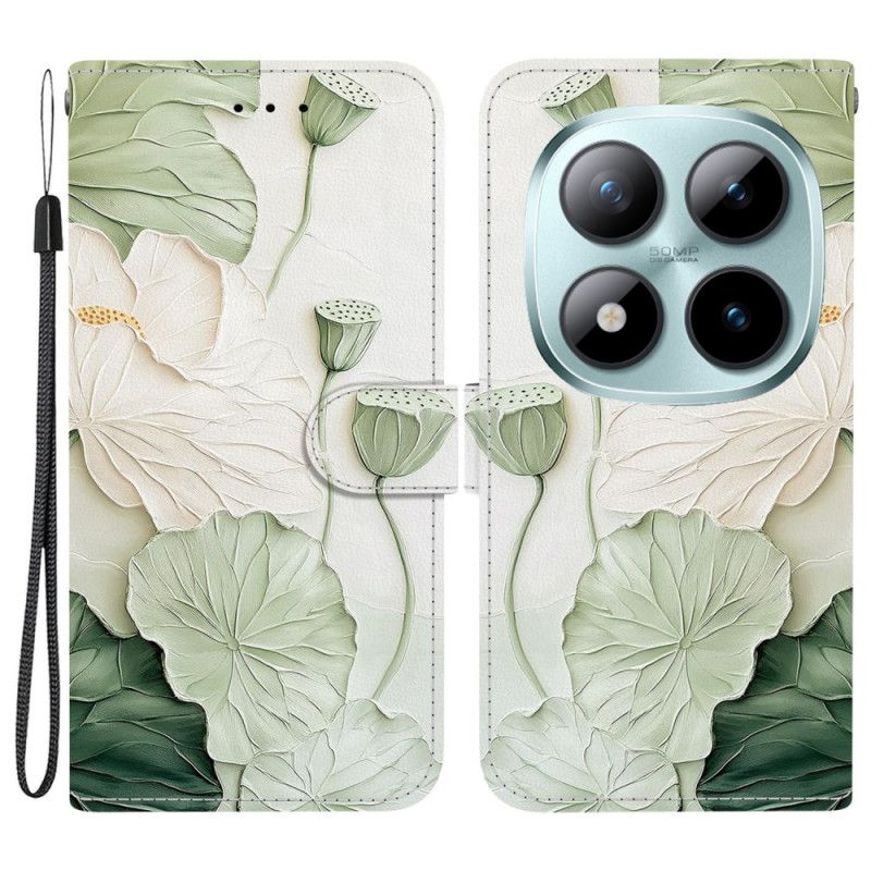 Flip Cover Xiaomi Redmi Note 15 Pro 5g Lotusmønster
