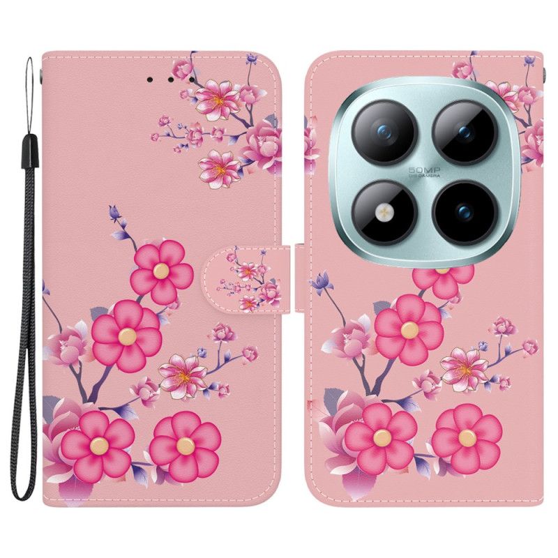 Flip Cover Xiaomi Redmi Note 15 Pro 5g Sakura-mønster