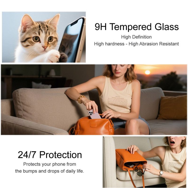 Fuld Dækning Af Hærdet Glasskærmbeskytter Til Xiaomi Redmi Note 15 Pro 5g (kompatibel Med Fingeraftryksoplåsning)