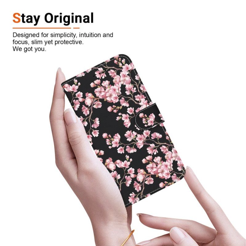 Læder Cover Xiaomi Redmi Note 15 Pro 5g Blommeblomster