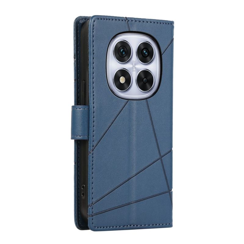 Læder Cover Xiaomi Redmi Note 15 Pro 5g Telefon Etui Linjer