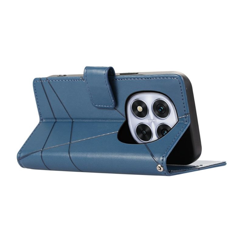 Læder Cover Xiaomi Redmi Note 15 Pro 5g Telefon Etui Linjer