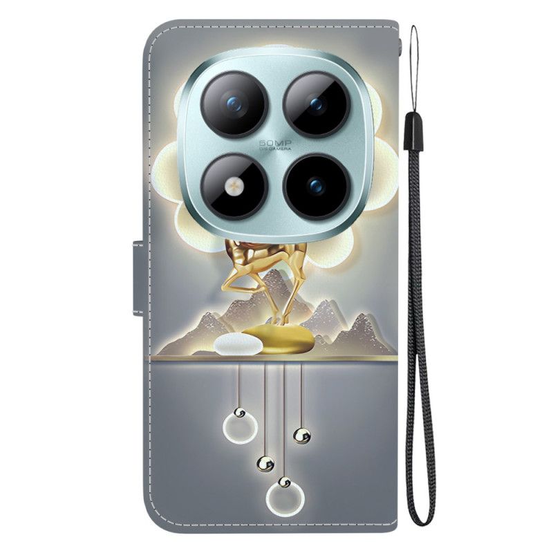 Læder Cover Xiaomi Redmi Note 15 Pro 5g Telefon Etui Sikahjorte