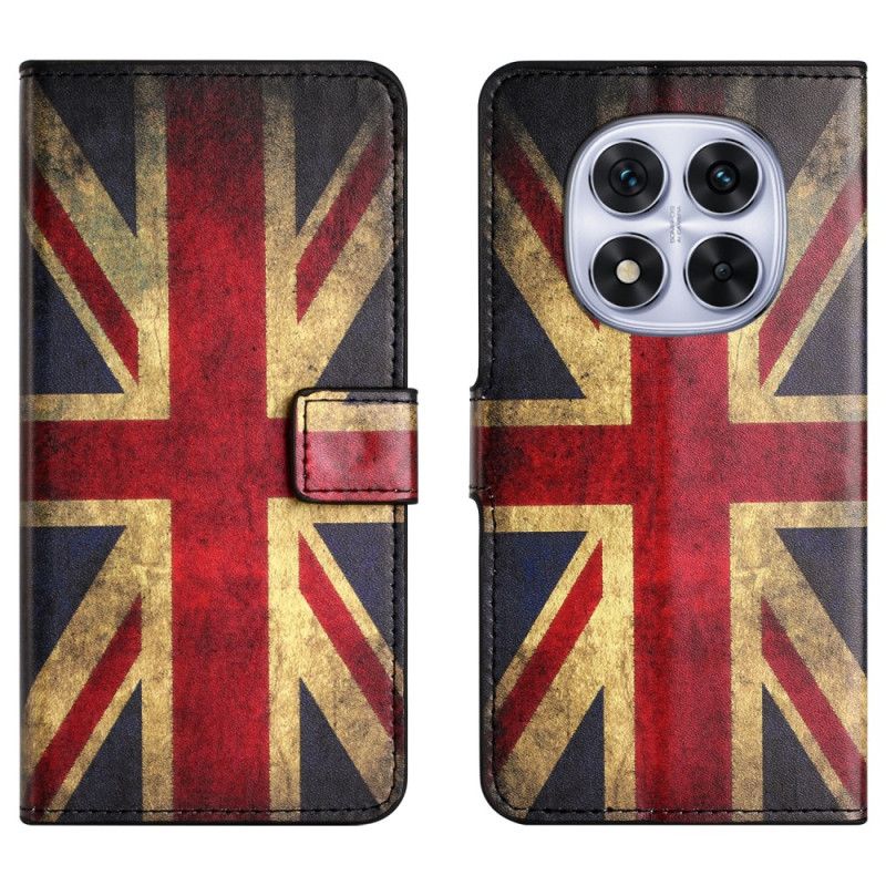 Læder Cover Xiaomi Redmi Note 15 Pro 5g Telefon Etui Union Jack