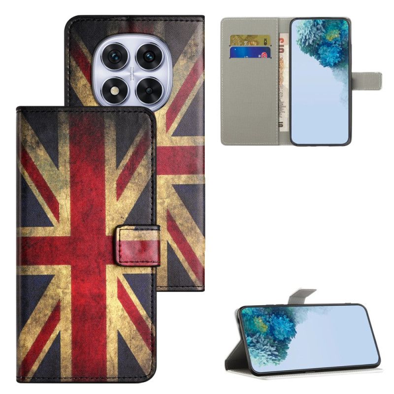 Læder Cover Xiaomi Redmi Note 15 Pro 5g Telefon Etui Union Jack