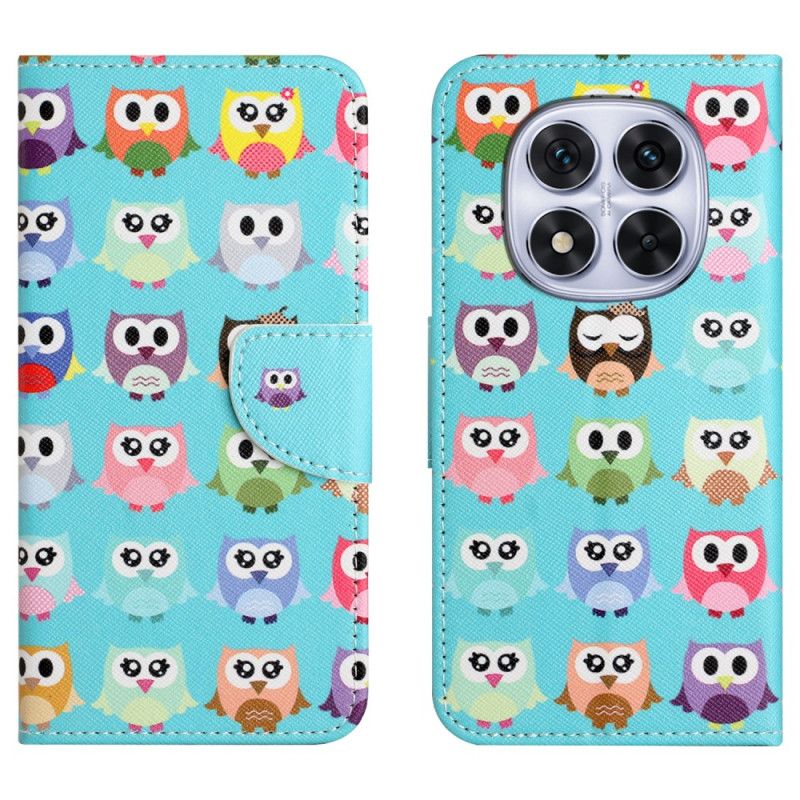 Læder Cover Xiaomi Redmi Note 15 Pro 5g Ugler